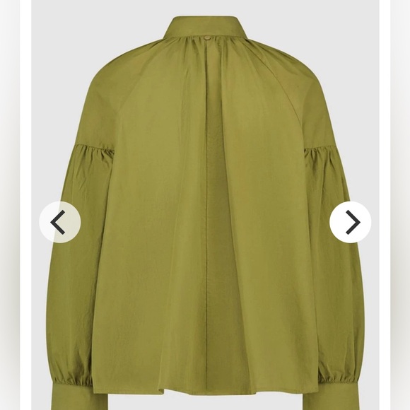 XENI BLOUSE OLIVE GREEN - Picture 2 of 4